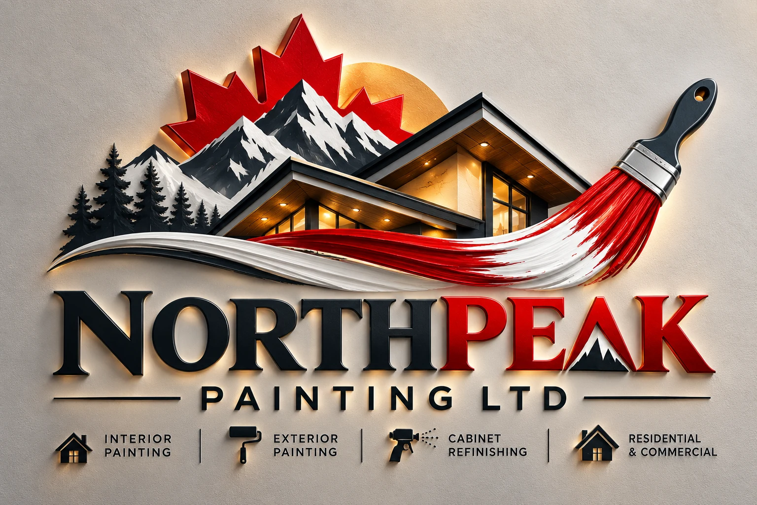 NorthPeak Painting Ltd. logo — residential, commercial and specialty painting in British Columbia